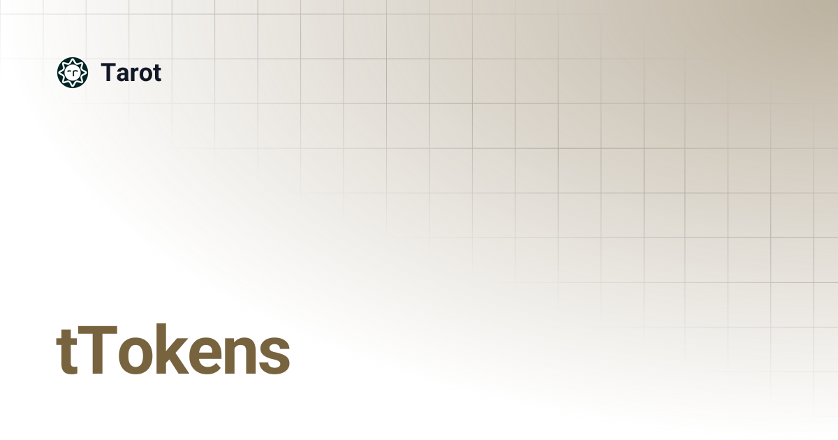 tTokens | Tarot